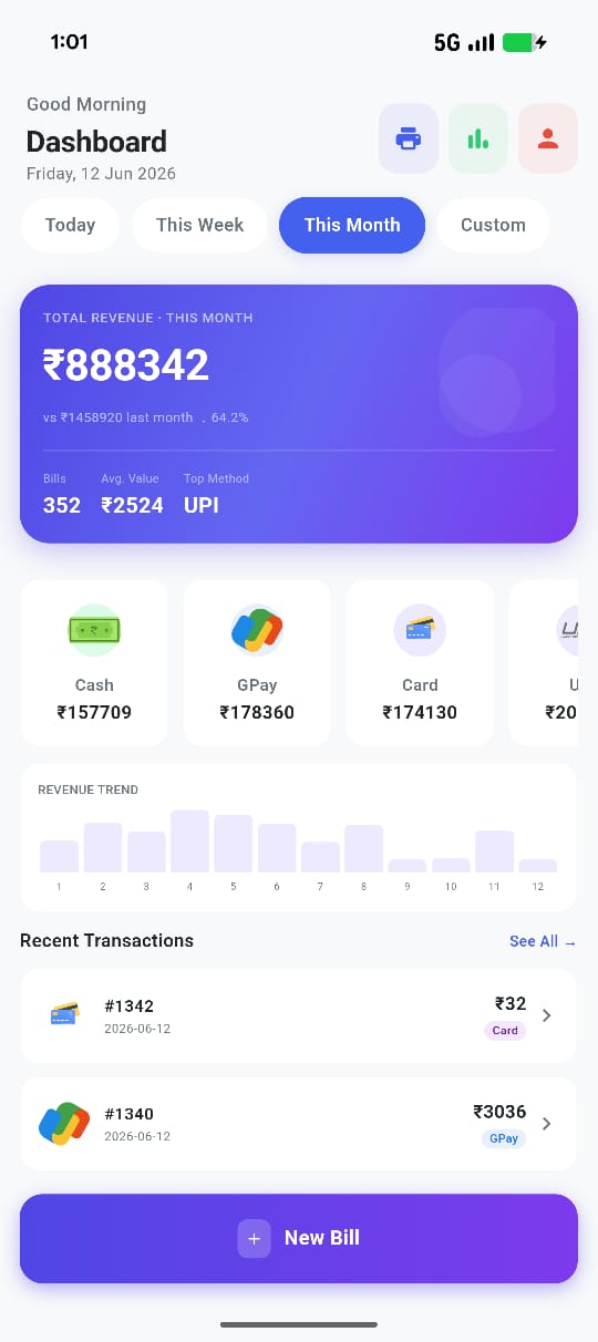 Receipt Easy Calculator App Screenshot